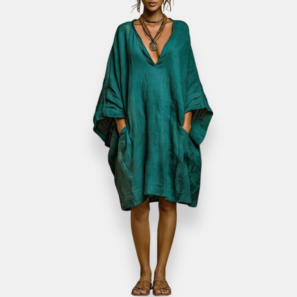 Cassienne | Oversize Kleid mit tiefem Ausschnitt