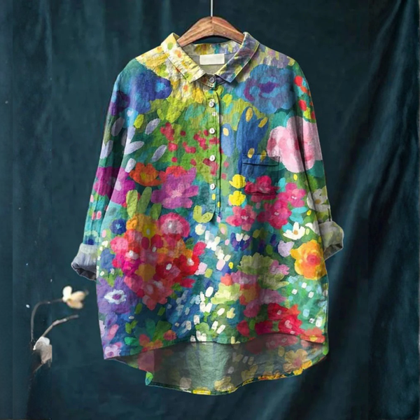 Sophia | Blumen Aquarell Shirt
