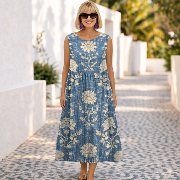 Kate | Midi Kleid - Mühelos bequem