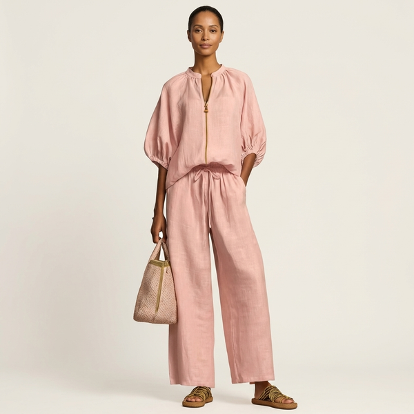 AURELIE | ZIPPER-VORDER PUFFSLEEVE-SET